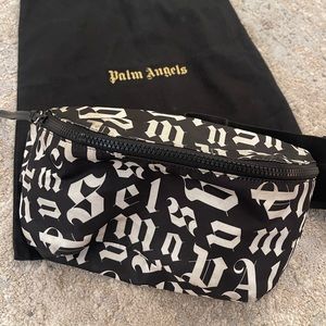 Palm Angels Black and White Crossbody Bag